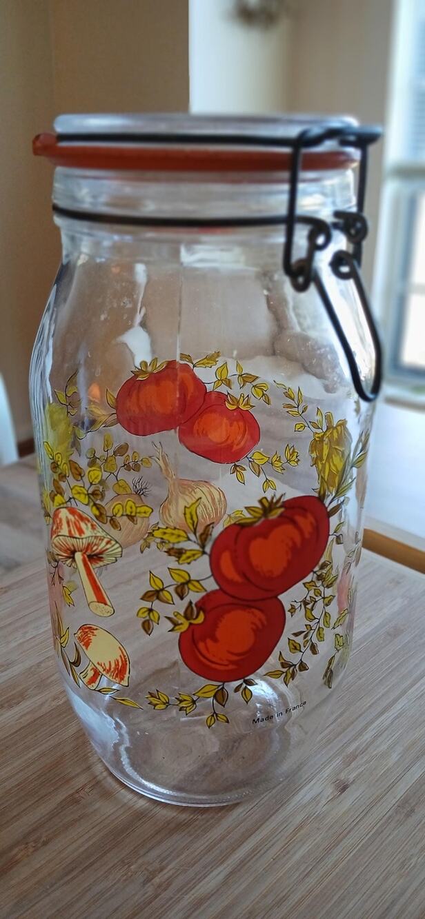 Vintage Canister from the Arc France The "Spice of Life" pattern